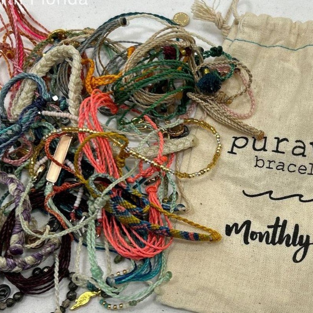 Pura Vida Multi-Color Mixed Friendship Bracelet Bundle